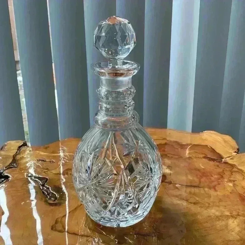 Vintage Cut Crystal  Decanter with stopper